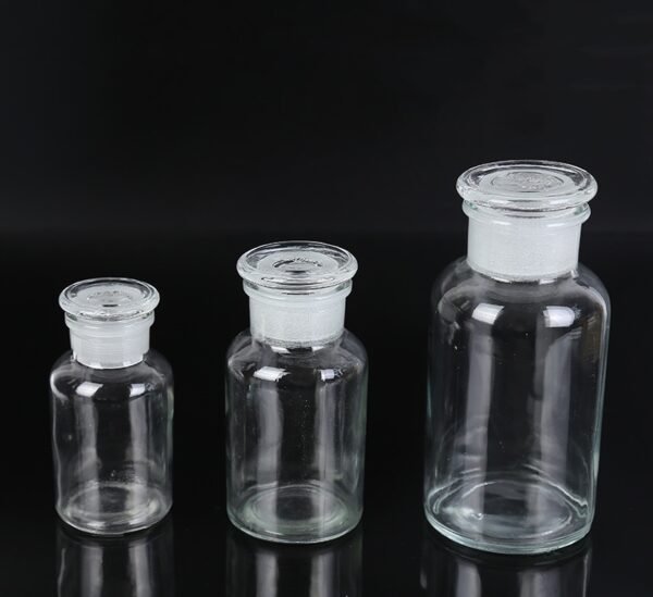Laboratory white - brown glass wide mouth reagent bottle, 30ML-2L range of different sizes