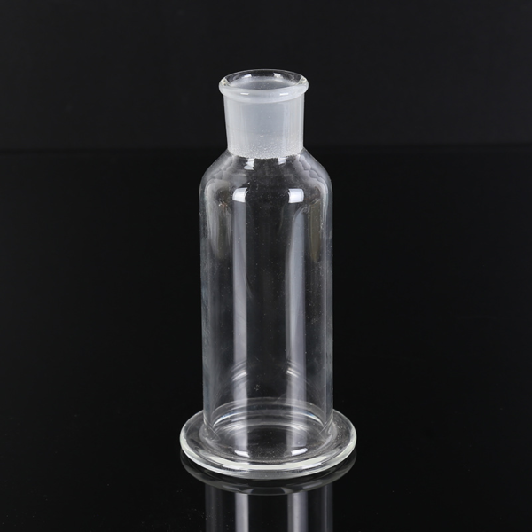 Laboratory round bottom straight tube gas cleaning bottle, 250-500ML interval gas washing bottle