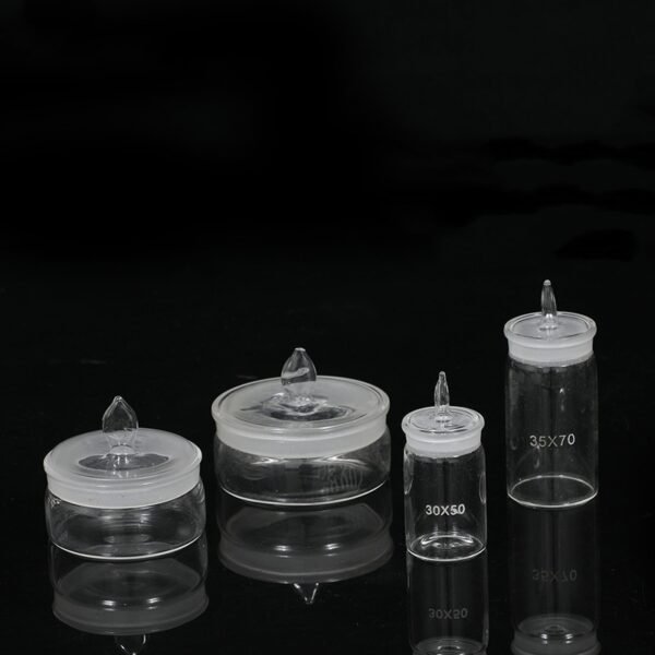 Flat type weighing bottle - sealed bottle - weighing sample bottle - Glassware - with lid - Low type - high type weighing bottle, multiple sizes customized