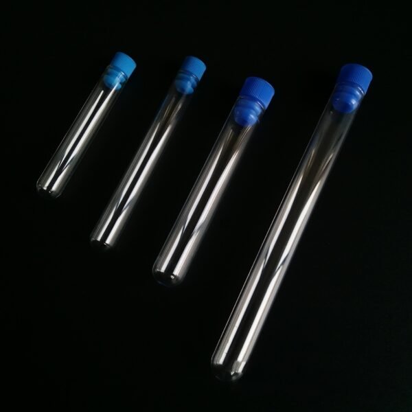 Glass test tube with lid 1275mm transparent round bottom high borosilicate glass test tube, size 1275-100-120mm, can be customized